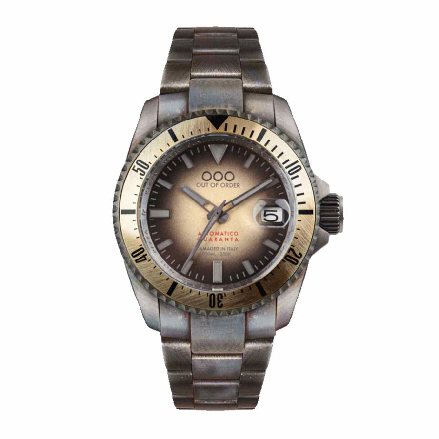 Out Of Order 001 21.SA Men s Sand Automatico Quaranta Wristwatch   H S Johnson 2840730