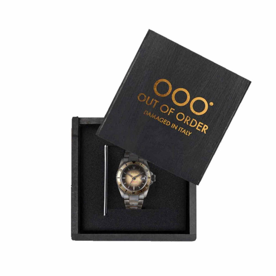 Out Of Order 001 21.SA Men s Sand Automatico Quaranta Wristwatch   H S Johnson 2840745 1