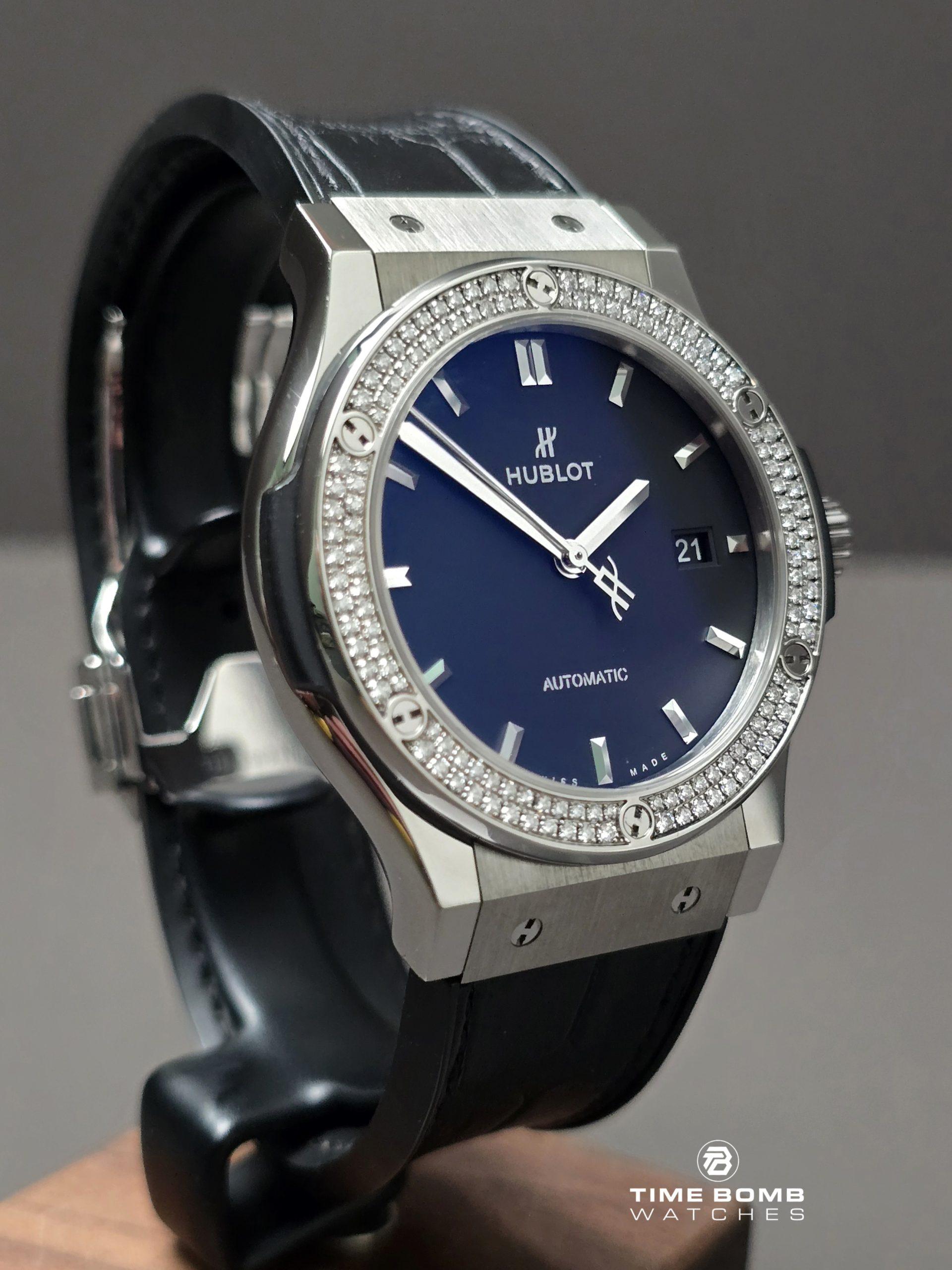 Hublot Classic Fusion Titanium Diamonds Black - Image 3