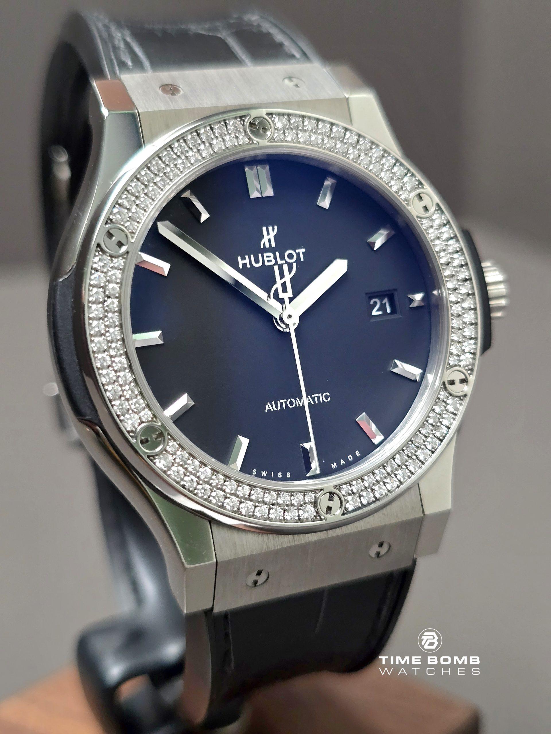 Hublot Classic Fusion Titanium Diamonds Black - Image 5