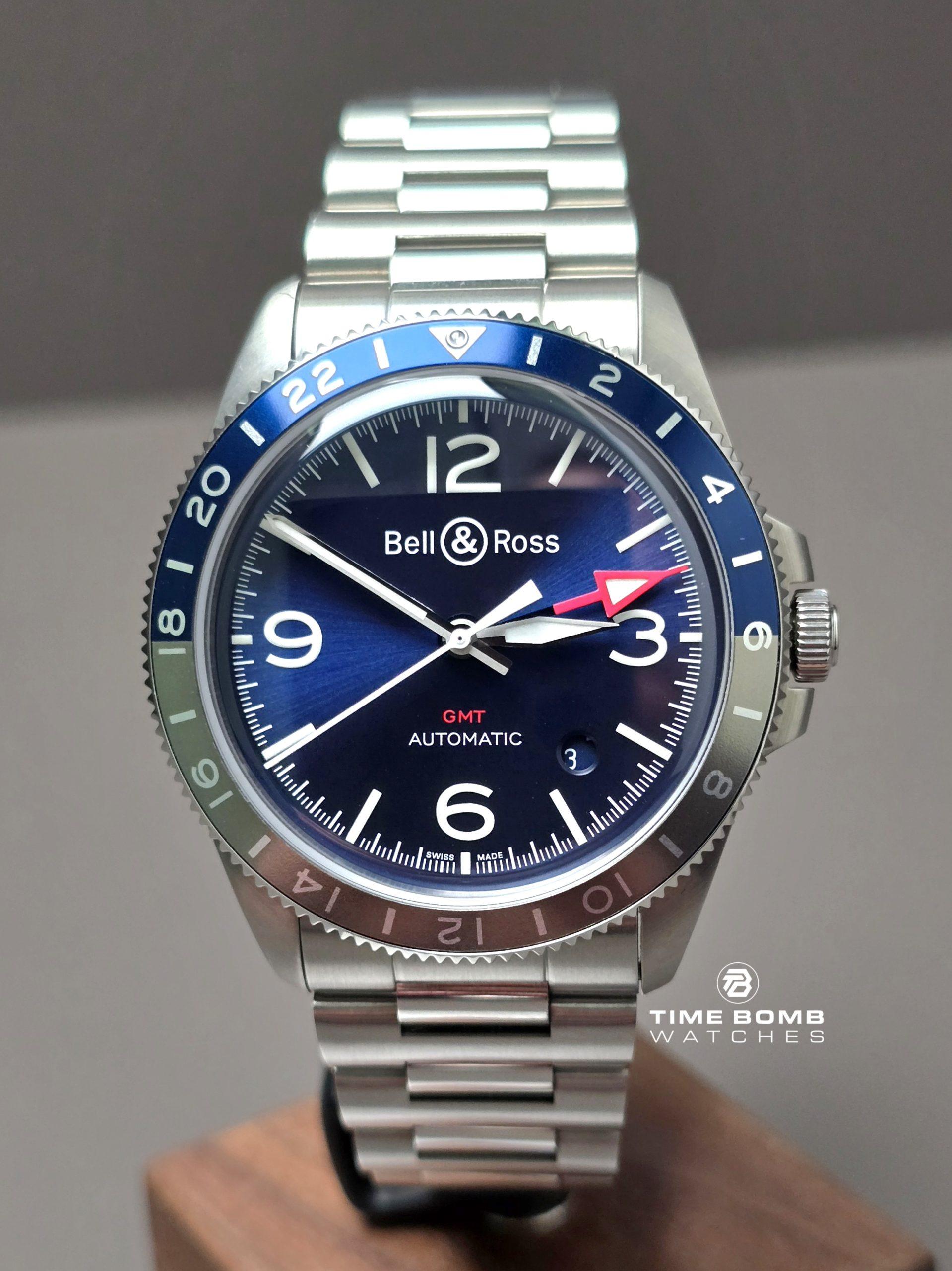 Bell & Ross Type 2 Vintage Blue Steel GMT